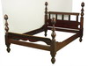 Appraisal: BED - Fine mahogany four post bed circa - carved