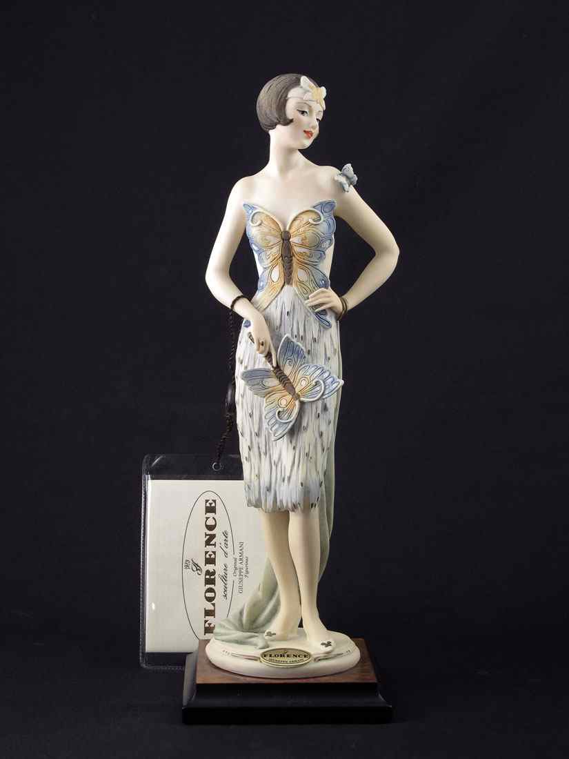 Appraisal: GIUSEPPE ARMANI FIGURINE NANETTE C ''Florence sculture d'arte'' Made in