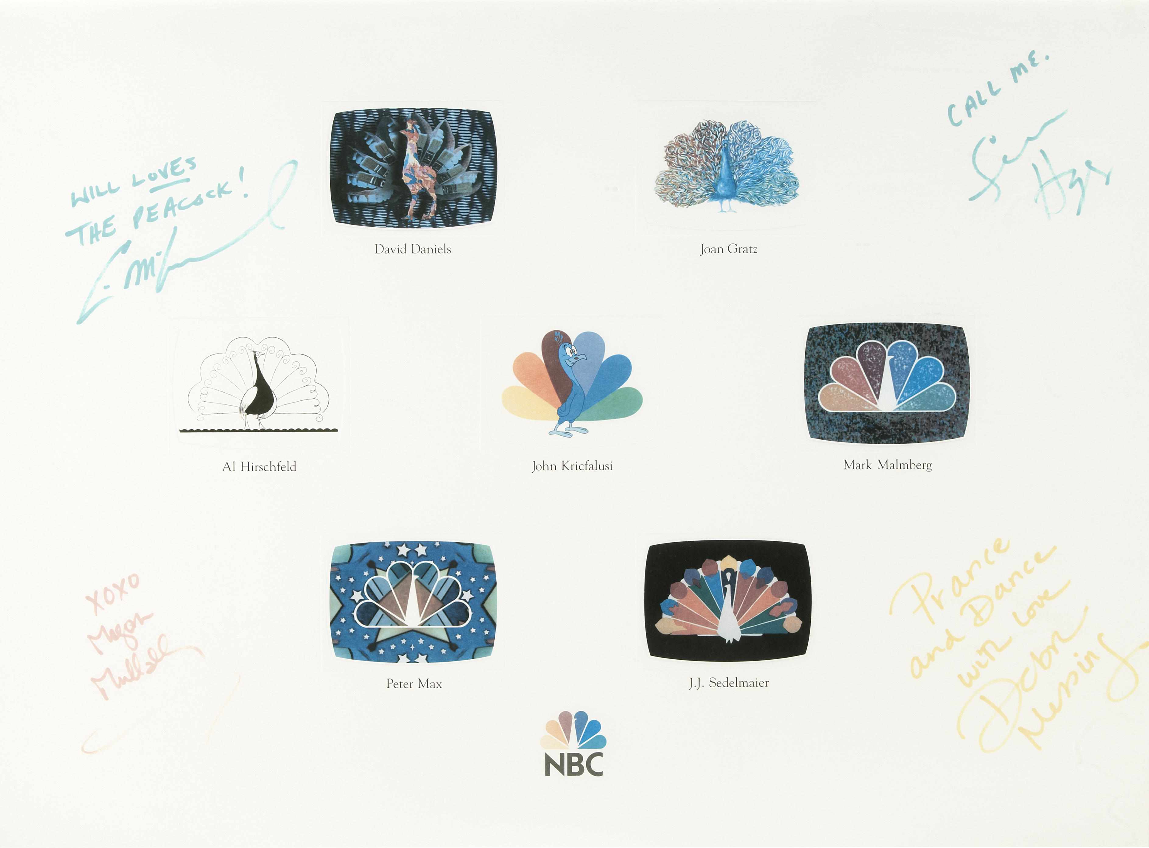 Appraisal: NBC print signed by the cast of Will and Grace