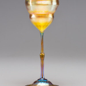 Appraisal: Tiffany Studios American Early th Century Goblet glass marked 'L