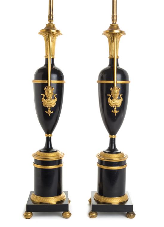 Appraisal: Sale Lot A Pair of Louis Philippe Gilt and Patinated