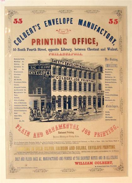 Appraisal: pieces Philadelphia Mid- th-Century Advertising Broadsides Henry B Ashmead -