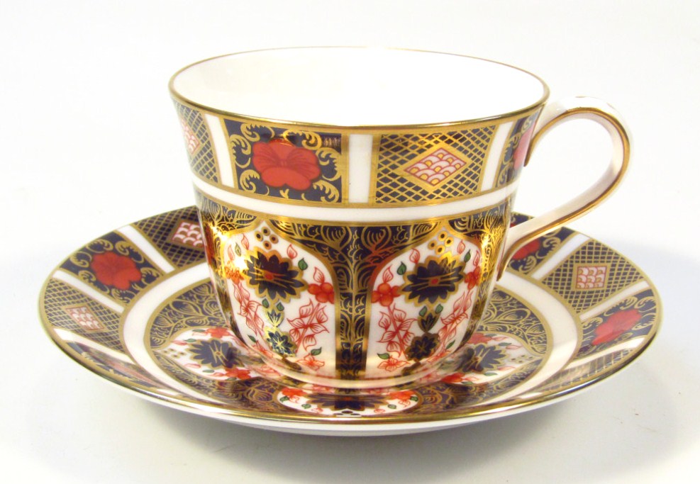 Appraisal: A Royal Crown Derby Imari pattern tea cup and saucer