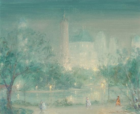 Appraisal: JOHANN BERTHELSEN American - Central Park Looking Toward th Ave