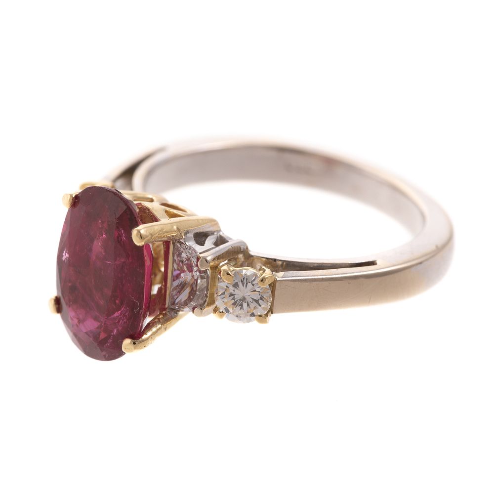 Appraisal: A Carat Ruby Diamond Ring in K K yellow gold