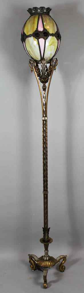 Appraisal: ART NOUVEAU FLOOR LAMP h in