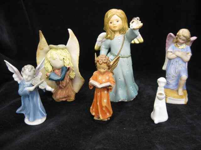 Appraisal: Collection of Angel Figurines Rosenthal Goebel more tallest is ''