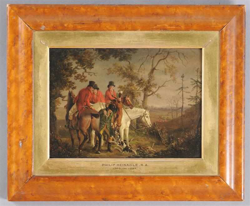 Appraisal: ATTRIBUTED TO PHILIP REINAGLE AFTER THE CHASE Oil on panel