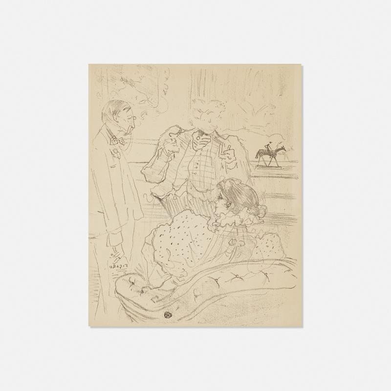 Appraisal: Henri de Toulouse-Lautrec La Gage Henri de Toulouse-Lautrec La Gage