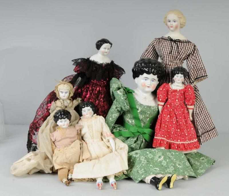 Appraisal: Lot of Bisque and China Head Dolls Description Emma Clear