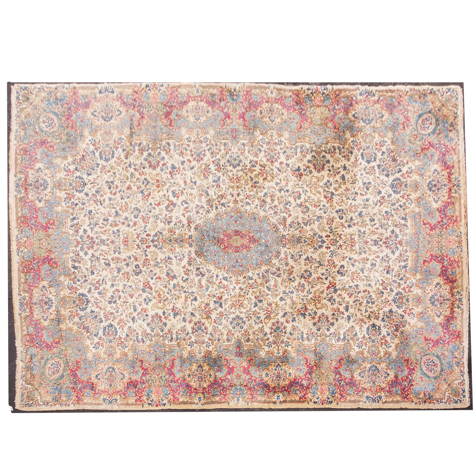 Appraisal: SEMI-ANTIQUE KERMAN CARPET PERSIA X Second quarter- th century hand-knotted