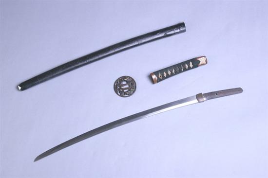 Appraisal: JAPANESE SHORT SWORD WAKIZASHI Koto period Pre Blade temper not