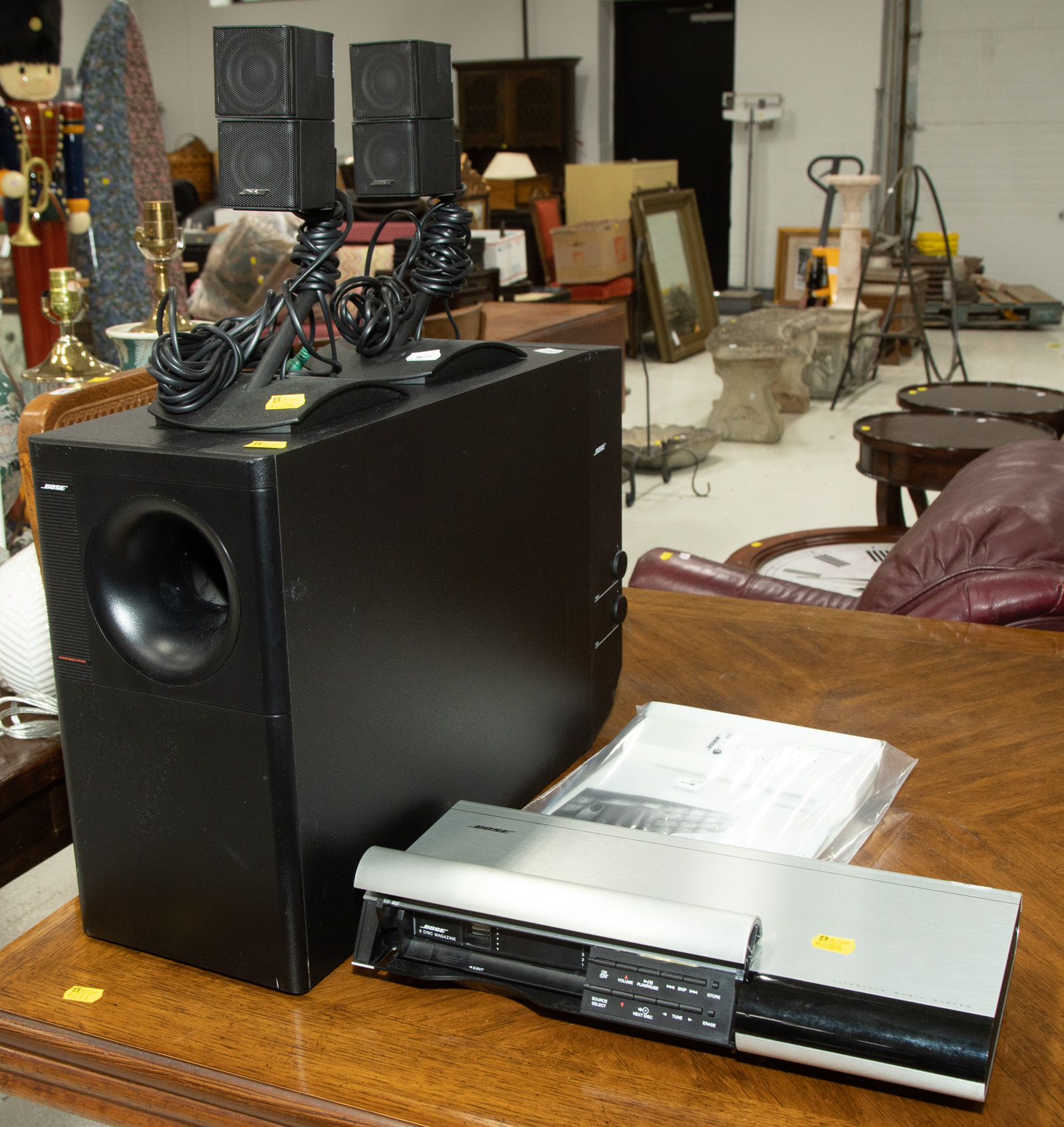 Appraisal: BOSE LIFESTYLE MUSIC SYSTEM SPEAKERS Including player a pair of