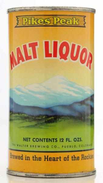 Appraisal: Pikes Peak Malt Liquor Flat Top Beer Can - Near