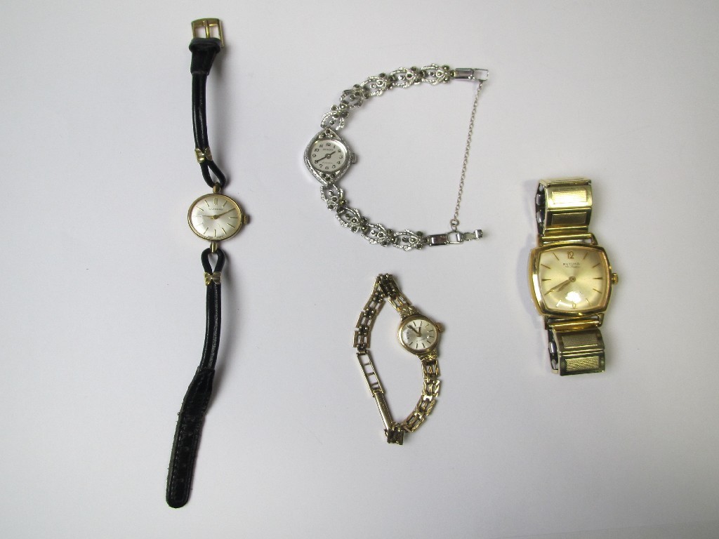 Appraisal: Lot comprising a ladies ct gold bracelet watch by Rotary