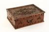 Appraisal: VICTORIAN BOX - Victorian period walnut love token box Rectangular