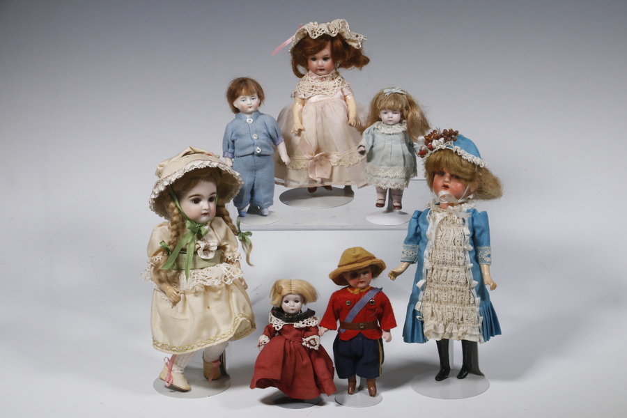 Appraisal: GERMAN BISQUE DOLLS Group of Vintage and Antique Bisque Dolls