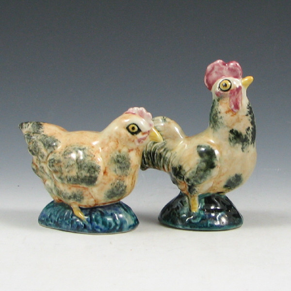 Appraisal: Stangl Rooster Hen Figures - Mint Stangl Rooster and Hen