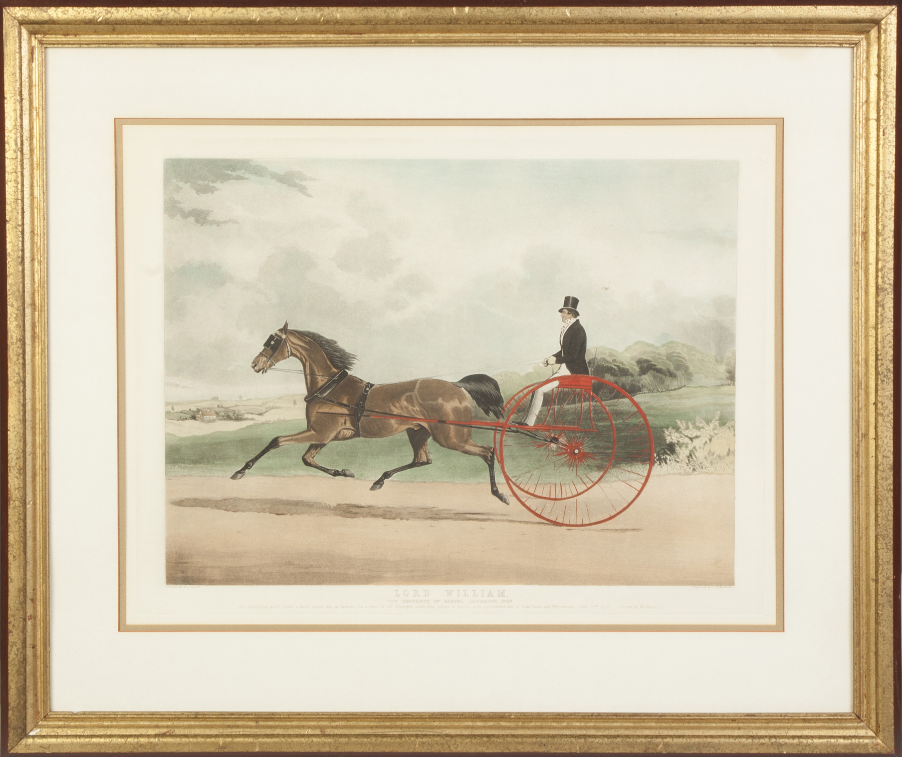 Appraisal: Lord William Hand Colored Print Engraver J R Mackrell