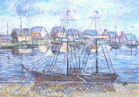 Appraisal: Paul Emile Pissarro French - Bateau de Peche pres de