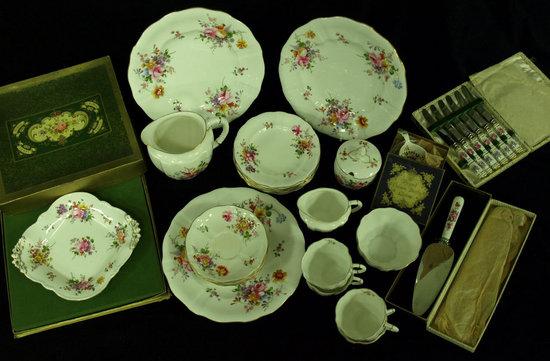 Appraisal: A Royal Crown Derby part tea service of twenty seven