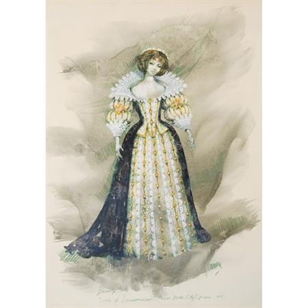 Appraisal: Jose Varona Argentinian b Costume Design for Beverly Sills as