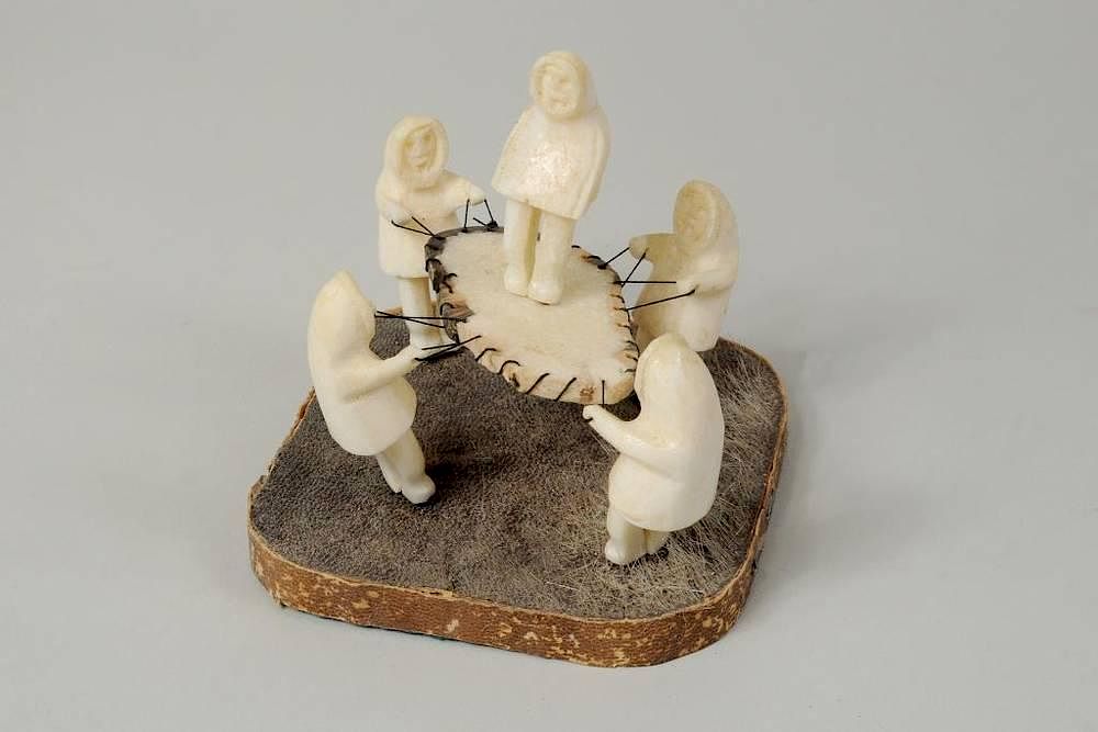 Appraisal: Inuit Carved Marine Ivory Sculpture Inuit carved marine ivory sculpture