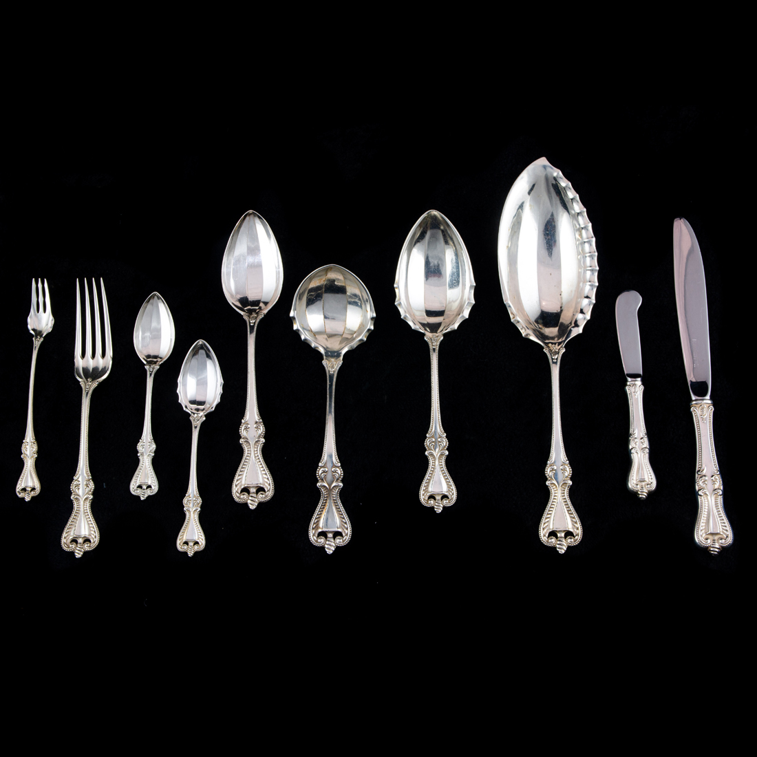 Appraisal: A LOT OF TOWLE CANDLELIGHT STERLING FLATWARE SERVICE A Lot