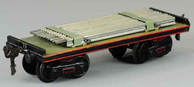 Appraisal: MARKLIN GAUGE I RAIL CAR Interesting car piece carries track