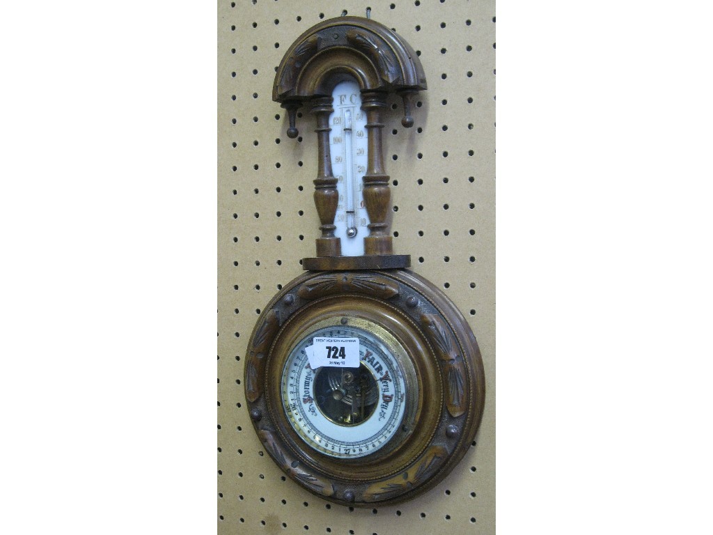 Appraisal: Mahogany cased barometer