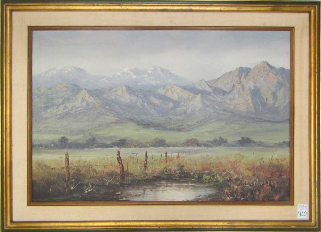 Appraisal: SEGUNDO HUERTAS OIL ON CANVAS Illinois New York Argentina -