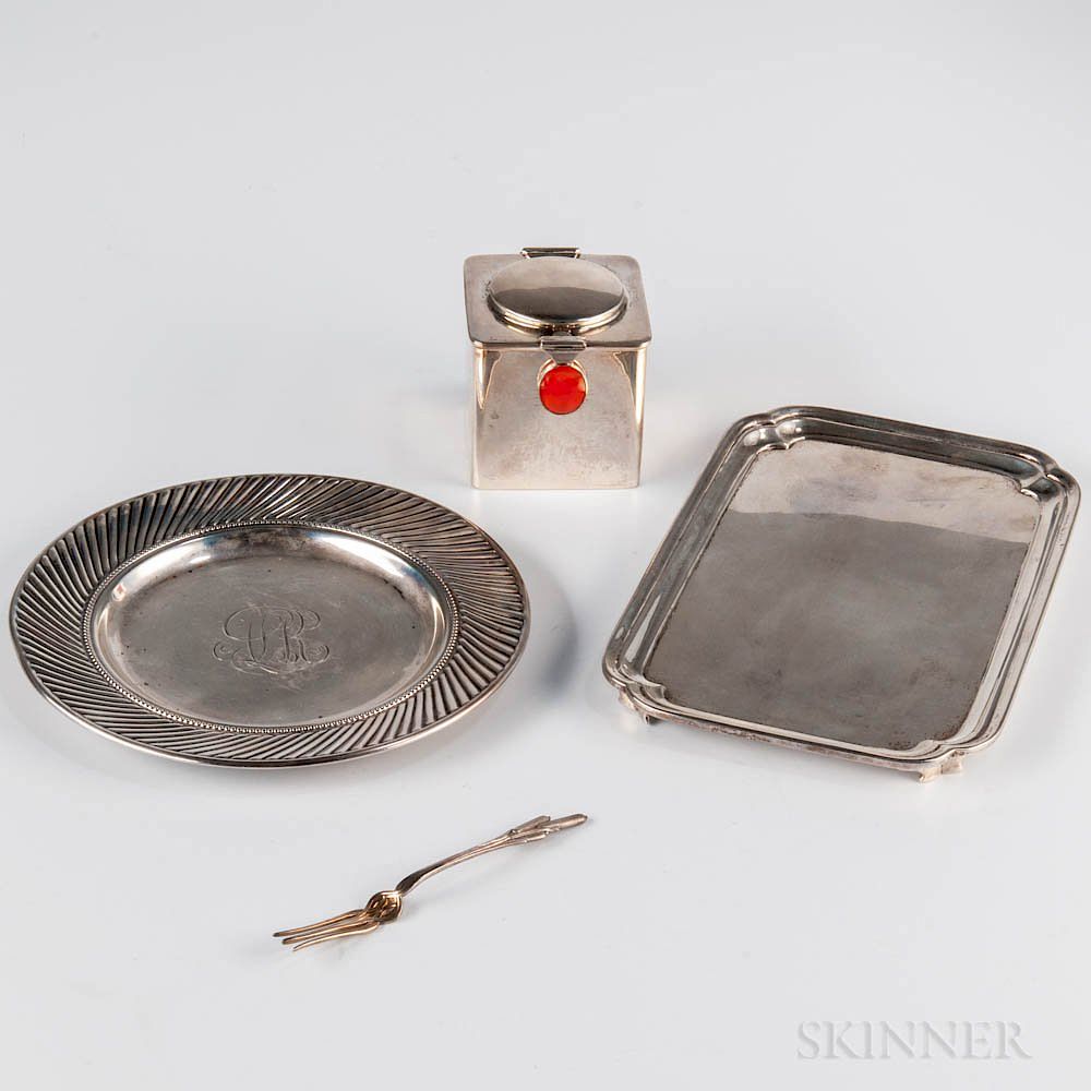 Appraisal: Four Pieces of American Sterling Silver Tableware Four Pieces of