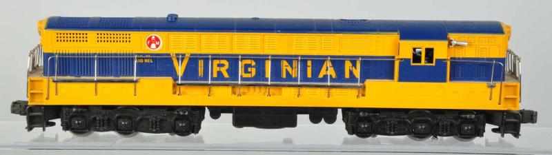 Appraisal: Lionel O-Gauge FM Virginian Engine Post-war Yellow with blue striping