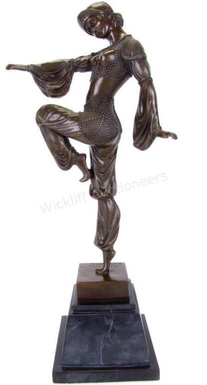 Appraisal: After Dimitri Haralamb Chiparus Romania France - Art Deco bronze