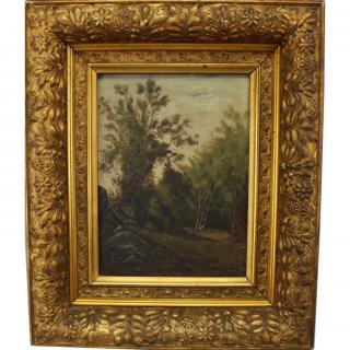 Appraisal: th C American School Wooded Landscape th C American School