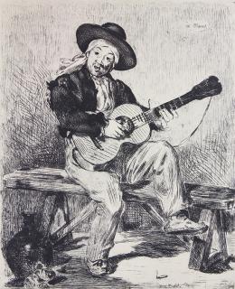 Appraisal: Print Edouard Manet Edouard Manet French - Le Guitarero etching