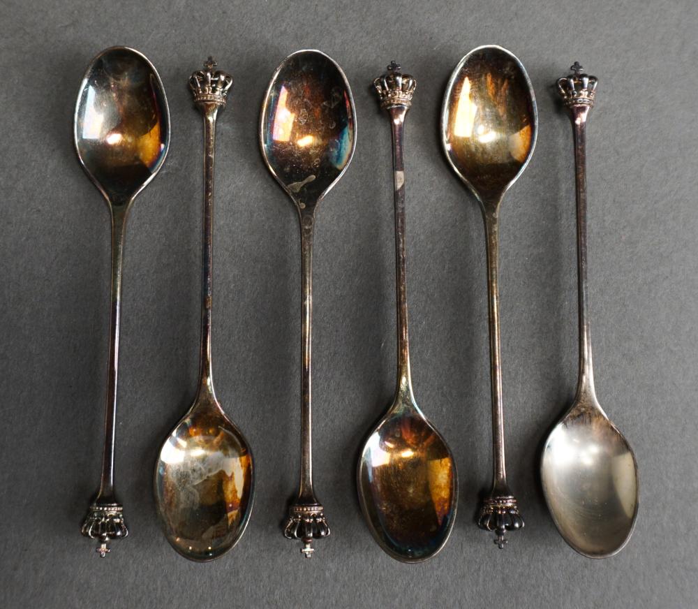 Appraisal: Six Danish Sterling Silver Teaspoons encased