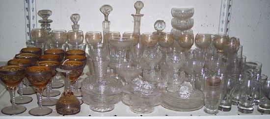 Appraisal: Sundry glass including decanters drinking glasses etc