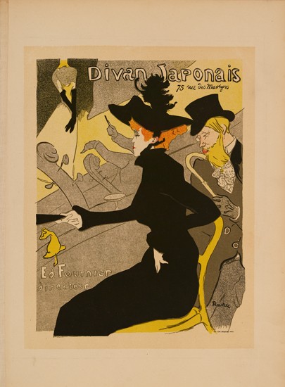 Appraisal: HENRI DE TOULOUSE-LAUTREC - DIVAN JAPONAIS Ma tres de l'Affiche