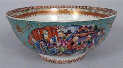 Appraisal: Good Chinese Export bowl early th century Of deep U-shape