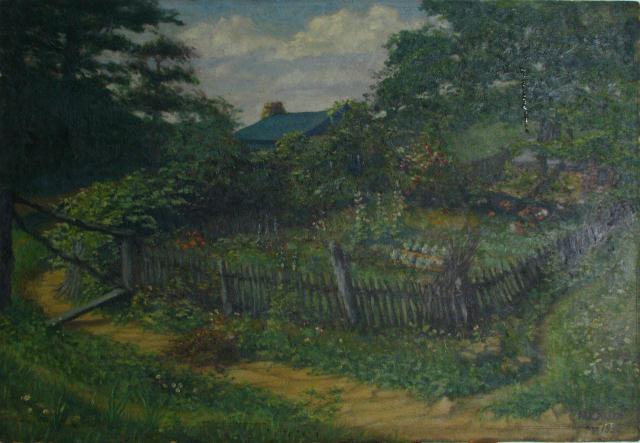 Appraisal: H R Allen x Oil on Board ''Grandmaw Barnes'' inscribed