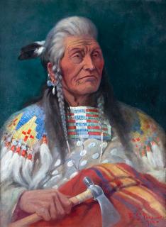 Appraisal: Louison The Judge Flathead Chief by E S Paxson E