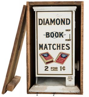 Appraisal: Diamond Match Co Cent Wall Hanging Match Vendor in Original