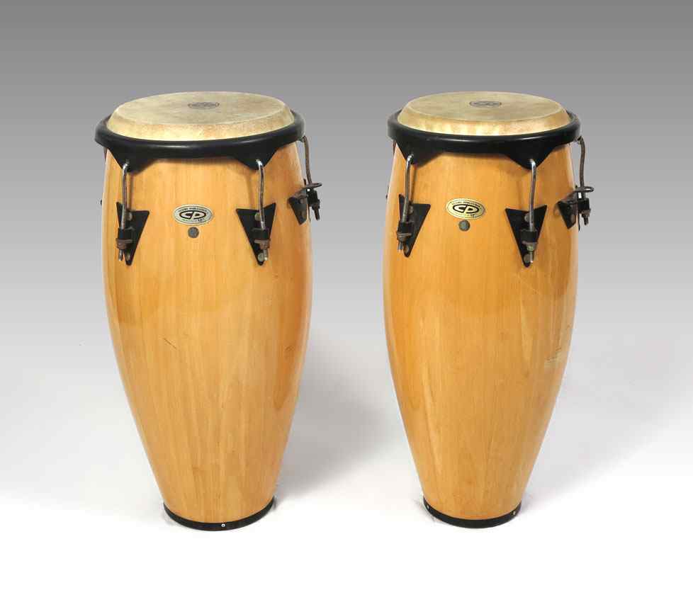 Appraisal: PAIR COSMIC PERCUSSION CONGA DRUMS '' h x '' overall