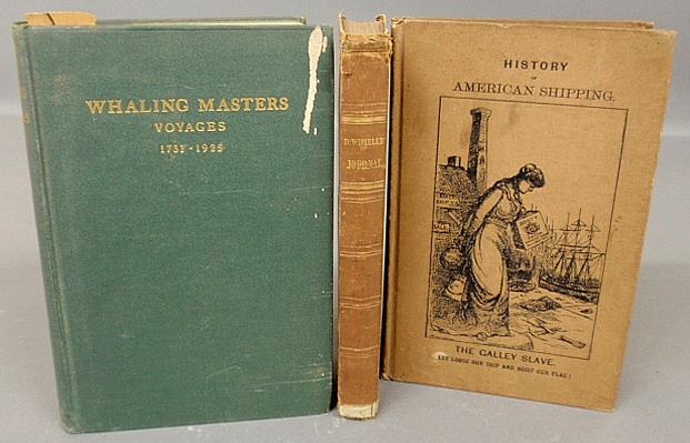 Appraisal: - Three books-Whaling Masters Voyages WPA New Bedford Hill Chas