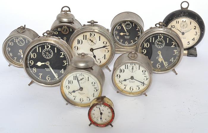 Appraisal: TEN ASSORTED VINTAGE ALARM CLOCKS TEN ASSORTED VINTAGE ALARM CLOCKS