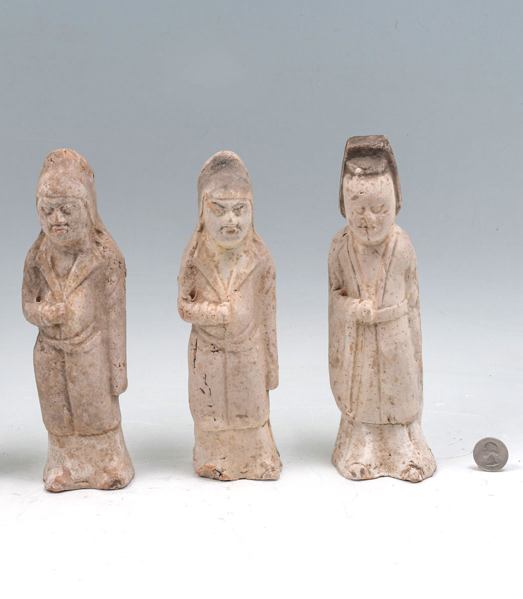 Appraisal: HAN DYNASTY CHINESE FIGURES Approx '' h x '' l