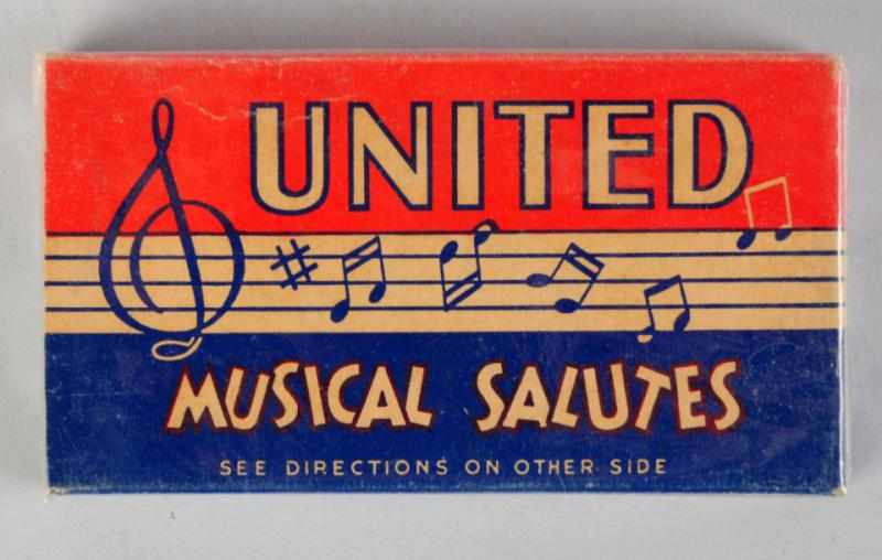 Appraisal: Musical Solutes Firecrackers Class Manufactured by United Condition Excellent Size