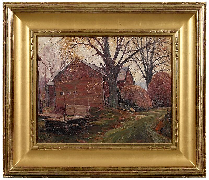 Appraisal: Emile Albert Gruppe American - The Red Barn signed lower