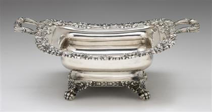 Appraisal: Silver twin-handled cake basketthomas whartenby philadelphia pa circa